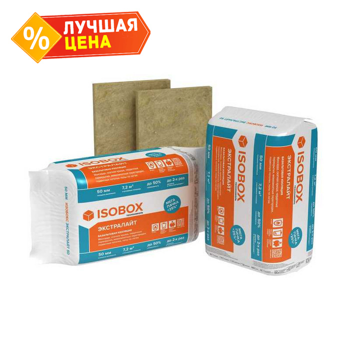 Утеплитель Изобокс Экстралайт 100х600х800